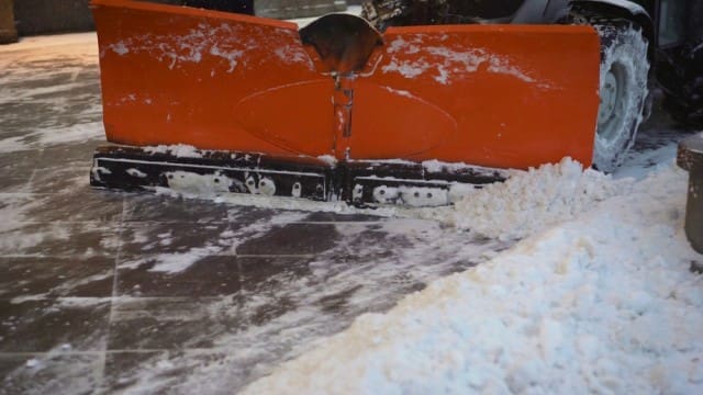 Snow plow trucks
