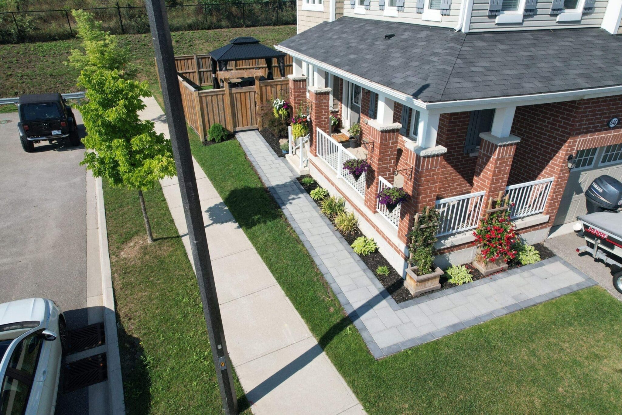 Property exemplifying Stone walkway work